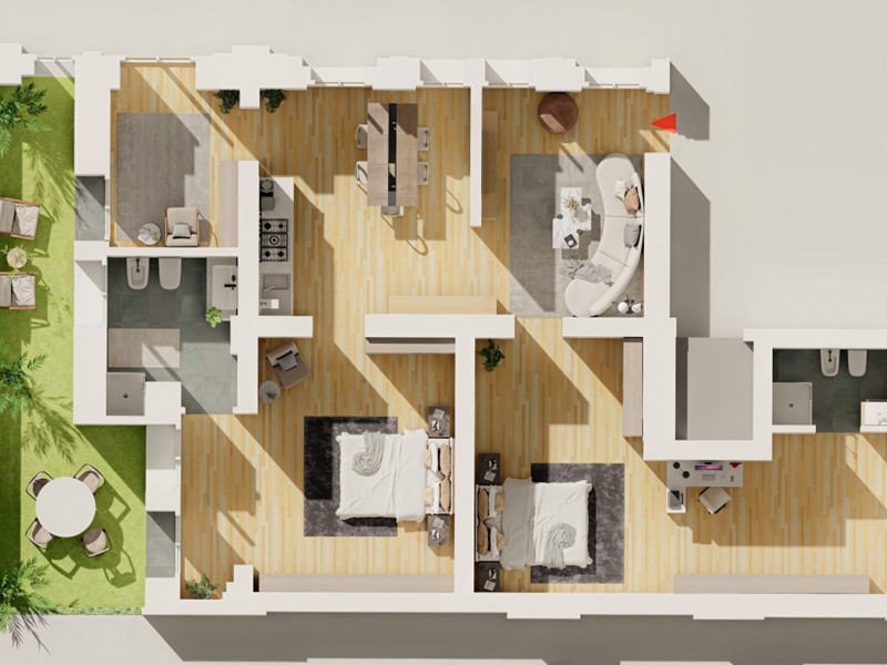 Quadrilocale in Vendita a Bologna, 499'000&euro;, 90 m²