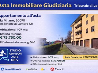 Appartamento in Vendita a San Zenone al Lambro, 75'750&euro;, 107 m², con Box