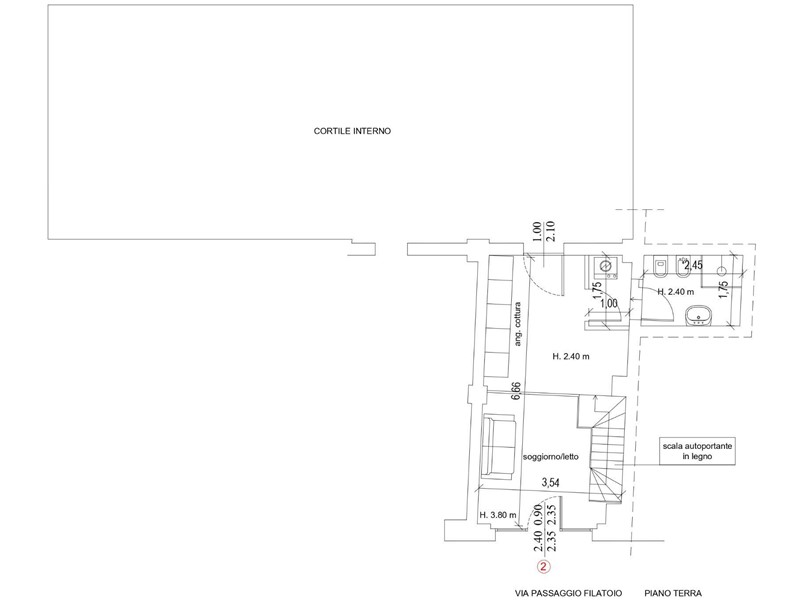 Bilocale in Vendita a Bergamo, 139'000&euro;, 55 m²