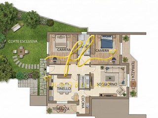 Appartamento in Vendita a Montescudaio, 150'000&euro;, 112 m², con Box