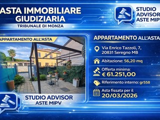 Bilocale in Vendita a Seregno, 61'251&euro;, 56 m²