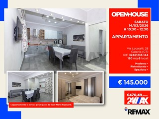 Appartamento in Vendita a Catania, 145'000&euro;, 130 m²