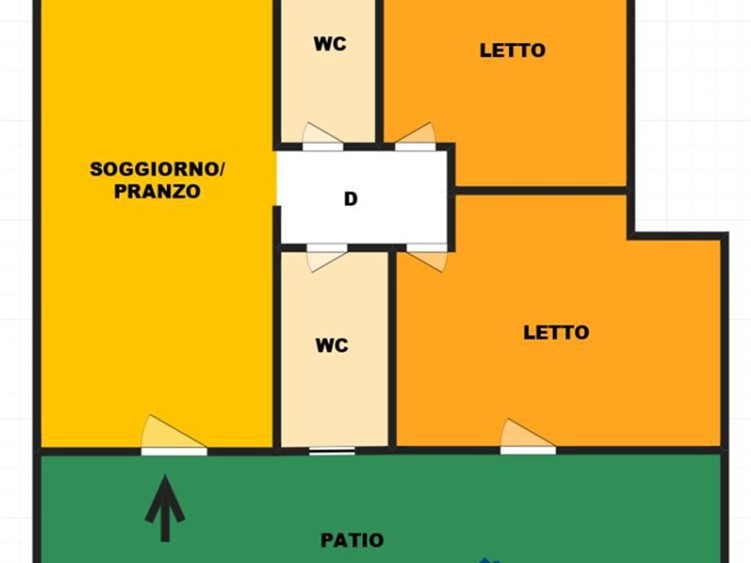 Trilocale in Vendita a Cellamare, 180'000&euro;, 90 m²