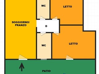 Trilocale in Vendita a Cellamare, 180'000&euro;, 90 m²