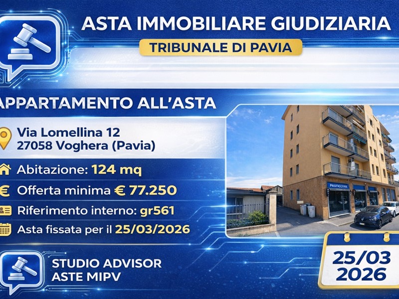 Appartamento in Vendita a Voghera, 77'250&euro;, 124 m², con Box