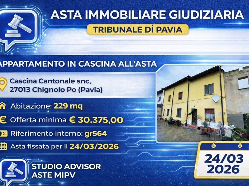 Appartamento in Vendita a Chignolo Po, 30'375&euro;, 229 m²