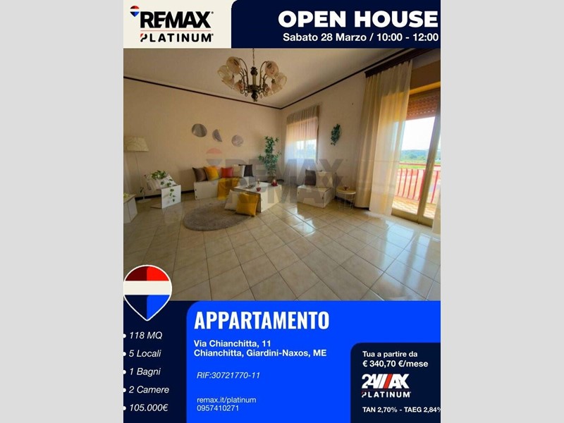 Appartamento in Vendita a Giardini Naxos, 105'000&euro;, 118 m²