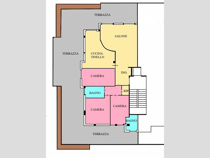 Attico in Vendita a Carrara, zona Marina di Carrara, 510'000&euro;, 125 m², arredato, con Box