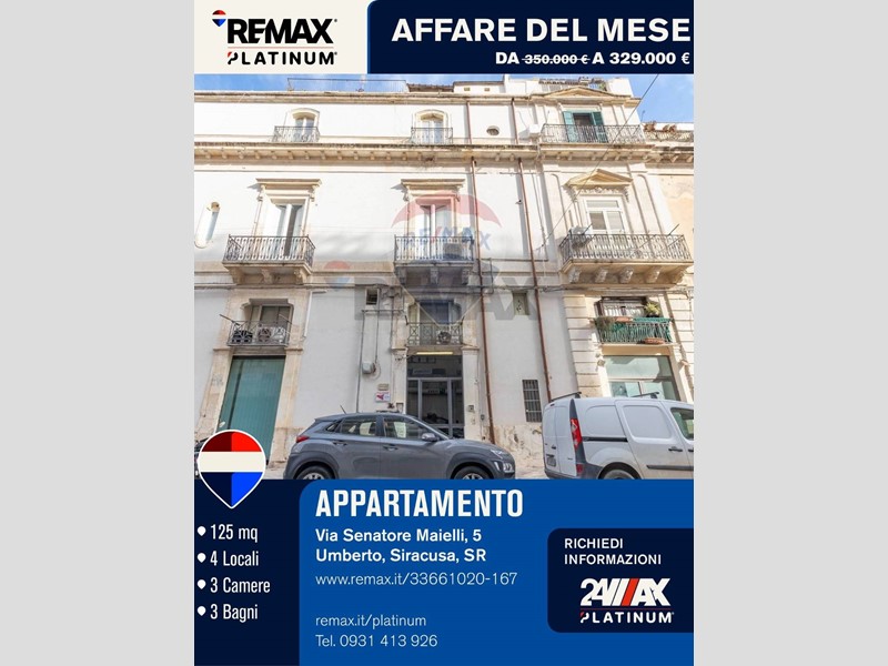 Quadrilocale in Vendita a Siracusa, 329'000&euro;, 125 m²