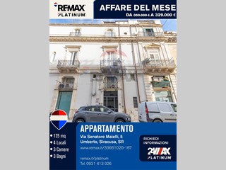 Quadrilocale in Vendita a Siracusa, 329'000&euro;, 125 m²