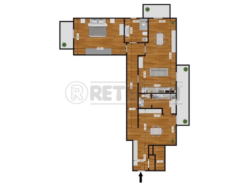 Trilocale in Vendita a Bisceglie, zona Centro, 162'000&euro;, 110 m², con Box