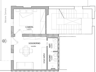 Bilocale in Vendita a Bologna, 230'000&euro;, 42 m²