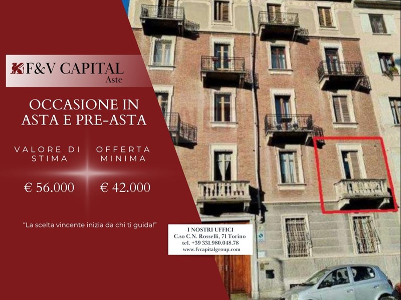 Bilocale in Vendita a Torino, 42'000&euro;, 51 m²
