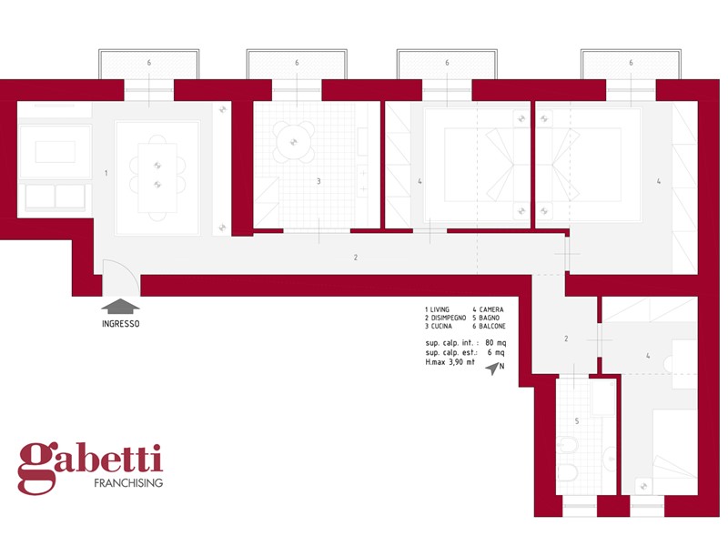 Quadrilocale in Vendita a Napoli, 450'000&euro;, 80 m²