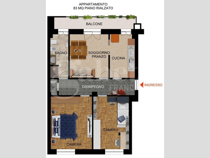 Quadrilocale in Vendita a Pinerolo, 83'000&euro;, 83 m²