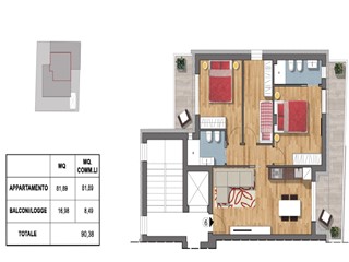 Quadrilocale in Vendita a Riccione, 450'000&euro;, 82 m²