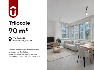 Trilocale in Vendita a Brescia, 220'000&euro;, 90 m²