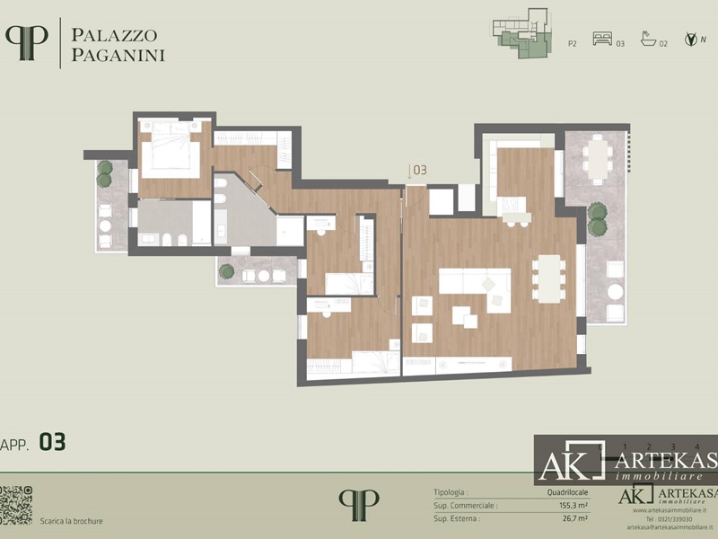 Quadrilocale in Vendita a Novara, 574'000&euro;, 155 m²