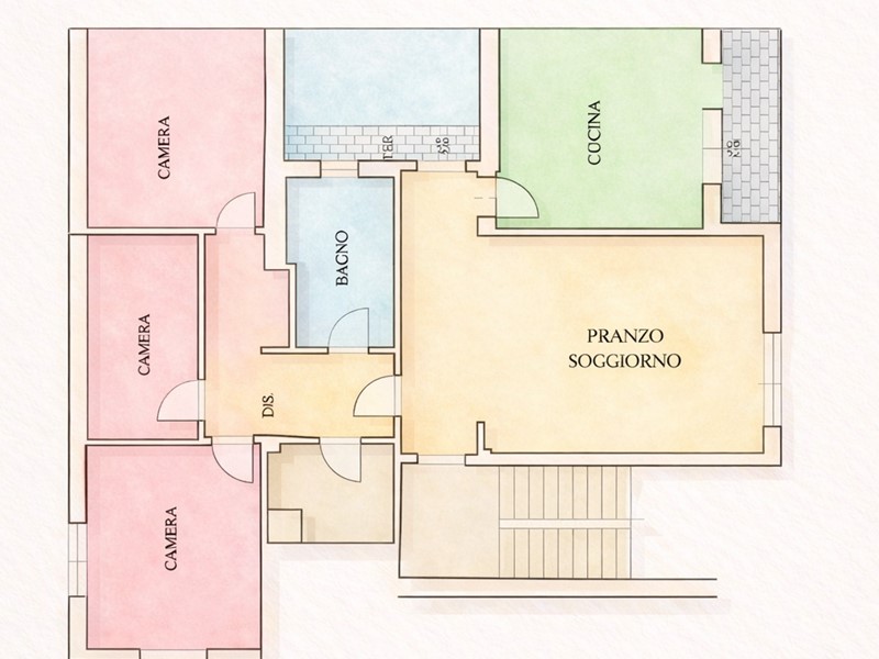 Appartamento in Vendita a Cascina, 195'000&euro;, 105 m²