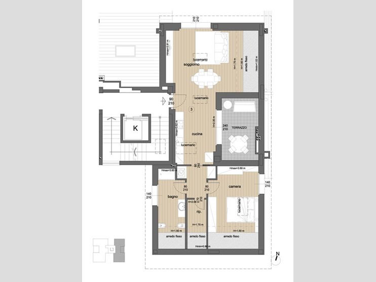 Bilocale in Vendita a Paderno Dugnano, 304'000&euro;, 108 m², con Box