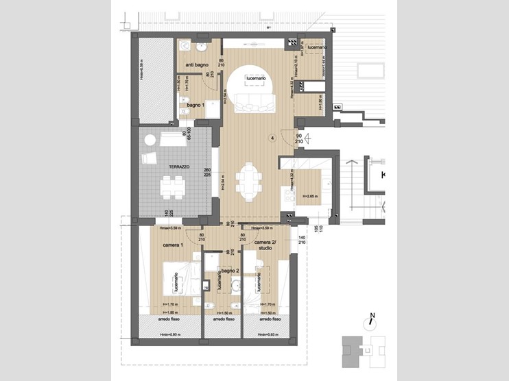 Trilocale in Vendita a Paderno Dugnano, 396'000&euro;, 141 m², con Box