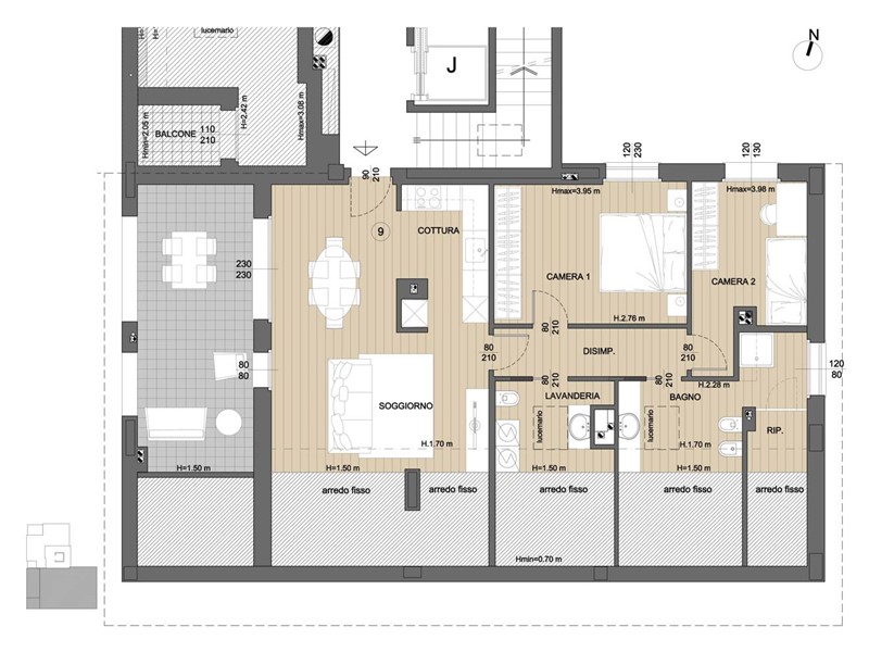Trilocale in Vendita a Paderno Dugnano, 326'200&euro;, 117 m², con Box