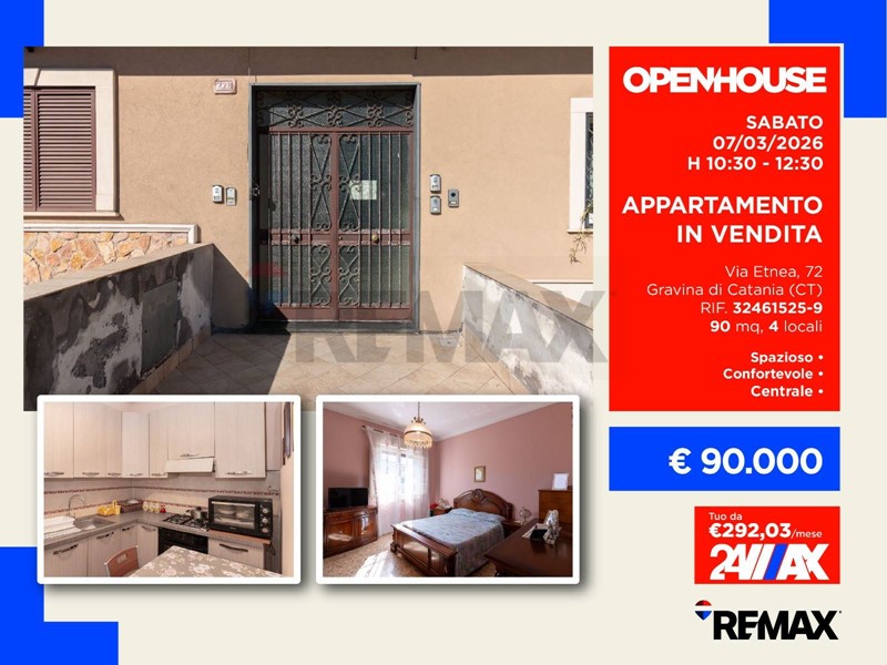Quadrilocale in Vendita a Gravina di Catania, 90'000&euro;, 90 m²