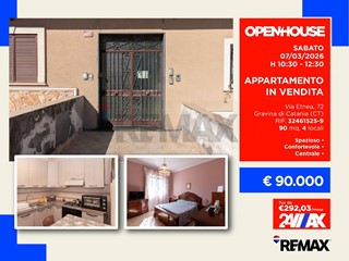 Quadrilocale in Vendita a Gravina di Catania, 90'000&euro;, 90 m²