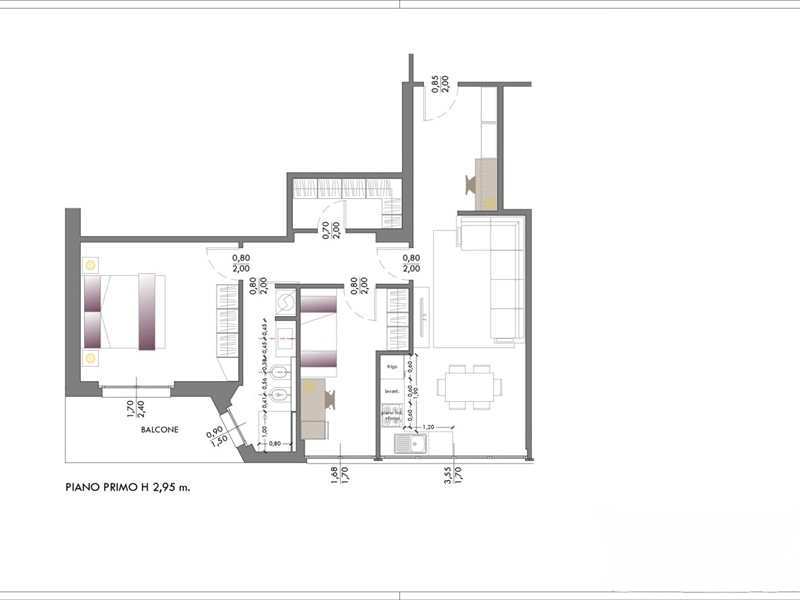 Trilocale in Vendita a Como, 330'000&euro;, 80 m²