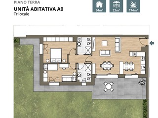 Trilocale in Vendita a Como, zona Sagnino, 355'000&euro;, 94 m²