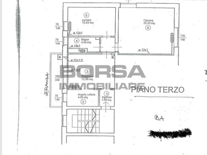 Trilocale in Vendita a Livorno, 75'000&euro;, 50 m²