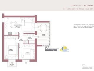 Trilocale in Vendita a Parma, zona Parma CittÃ  Sud, 265'000&euro;, 75 m²