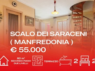 Appartamento in Vendita a Manfredonia, 55'000&euro;, 80 m²