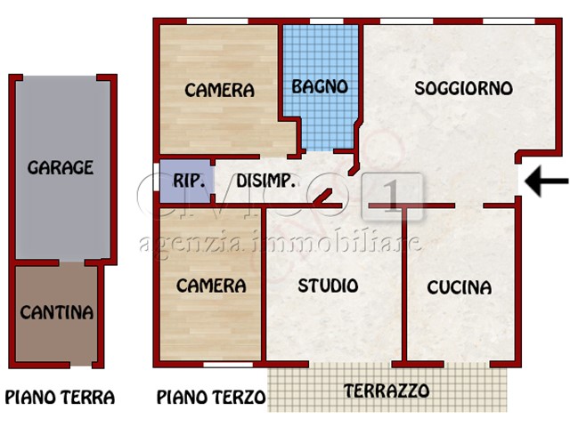 Appartamento in Vendita a Vicenza, 169'000&euro;, 120 m², con Box
