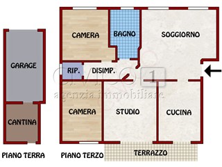 Appartamento in Vendita a Vicenza, 169'000&euro;, 120 m², con Box