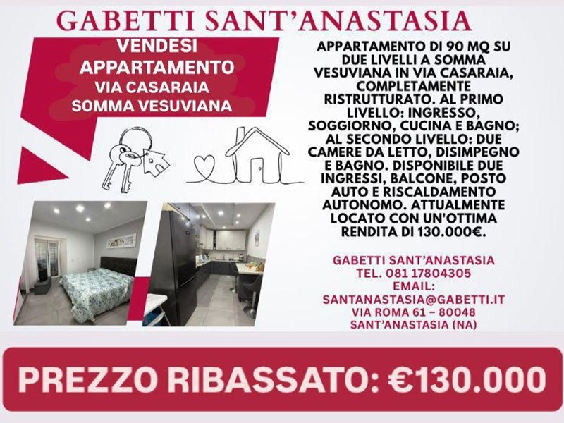 Trilocale in Vendita a Somma Vesuviana, 130'000&euro;, 90 m²
