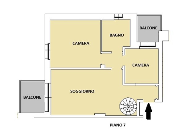 Attico in Vendita a Settimo Milanese, 317'000&euro;, 103 m²