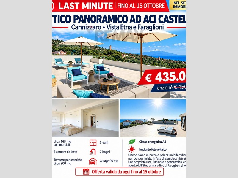 Appartamento in Vendita a Aci Castello, 435'000&euro;, 155 m²
