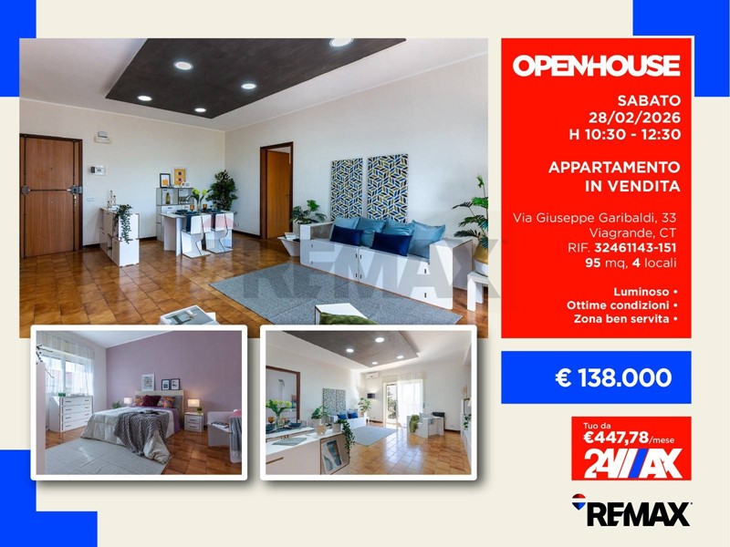 Quadrilocale in Vendita a San Giovanni la Punta, 138'000&euro;, 95 m²