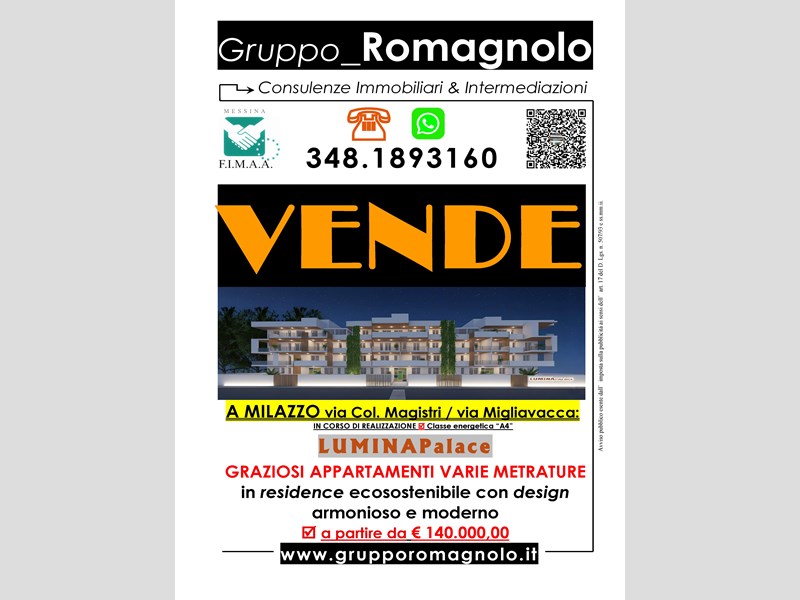 Appartamento in Vendita a Milazzo, zona vie colonnello magistri e via migliavacca, 140'000&euro;