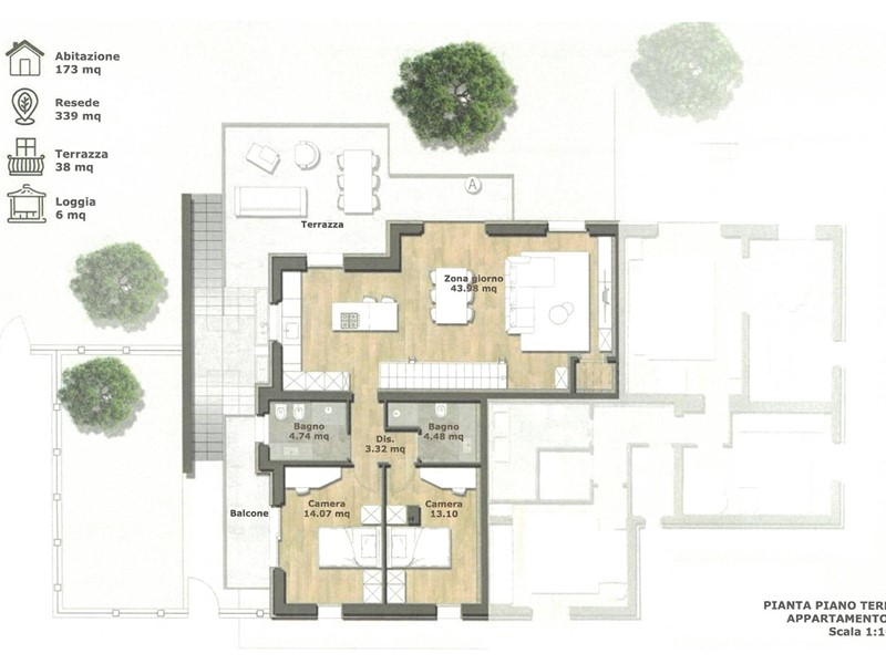 Appartamento in Vendita a Monteriggioni, 660'000&euro;, 173 m²