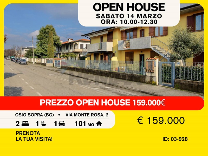 Trilocale in Vendita a Osio Sopra, 159'000&euro;, 101 m²