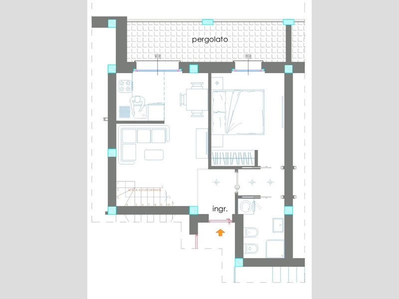 Trilocale in Vendita a Castelnuovo Magra, zona Molicciara, 179'200&euro;, 59 m²