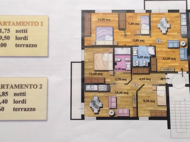 Appartamento in Vendita a Pontedera, 125'000&euro;, 125 m²