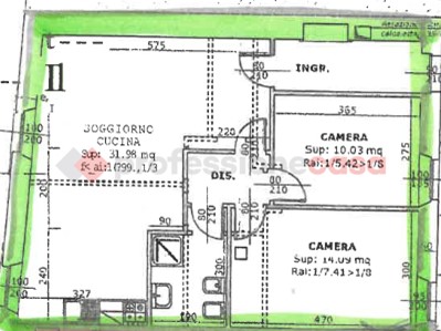 Trilocale in Affitto a Arona, 1'300&euro;, 78 m², arredato