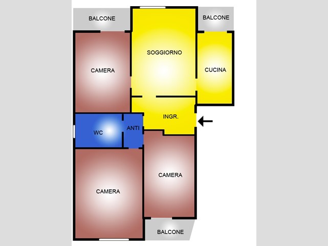 Quadrilocale in Vendita a Abbiategrasso, 205'000&euro;, 110 m²