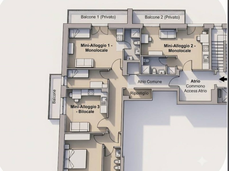 Appartamento in Vendita a Genova, 155'000&euro;, 130 m²