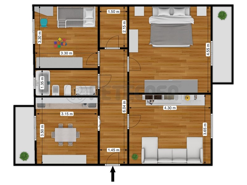 Trilocale in Vendita a Bisceglie, zona S. Lorenzo, 115'000&euro;, 80 m²