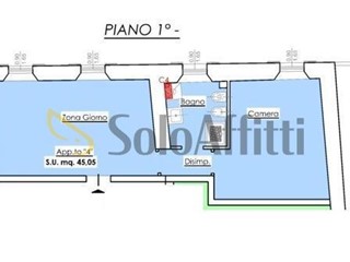 Bilocale in Affitto a Macerata, 450&euro;, 50 m², arredato