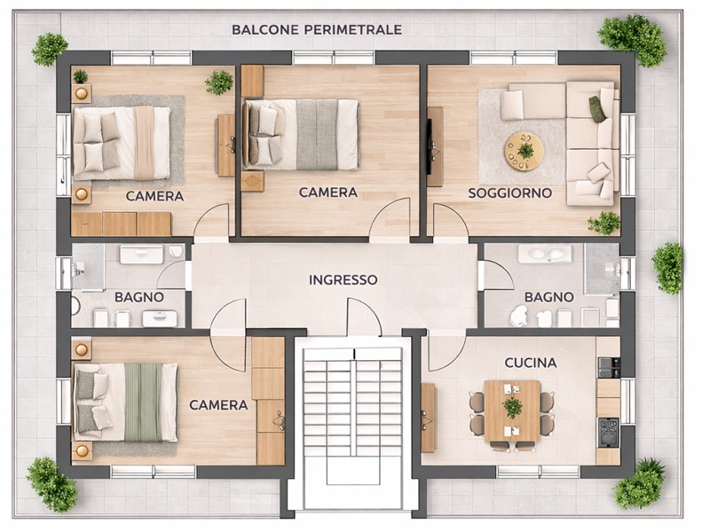Appartamento in Vendita a Fonte Nuova, 225'000&euro;, 156 m², con Box